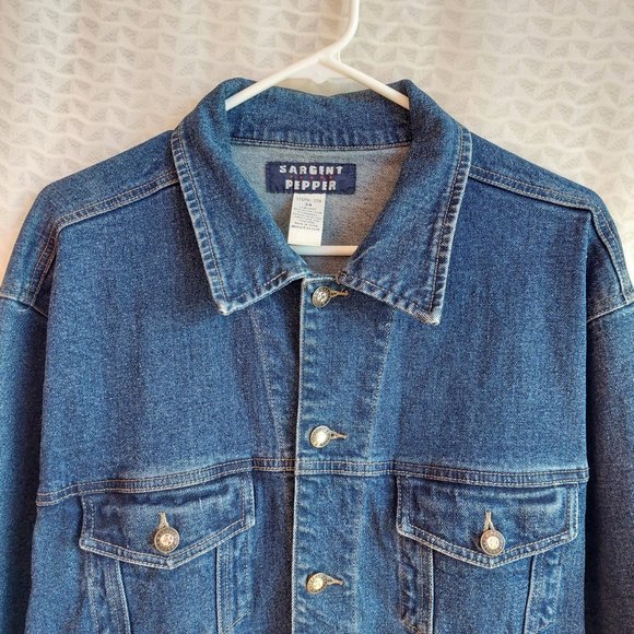 Dark blue denim jacket - Picture 2 of 6